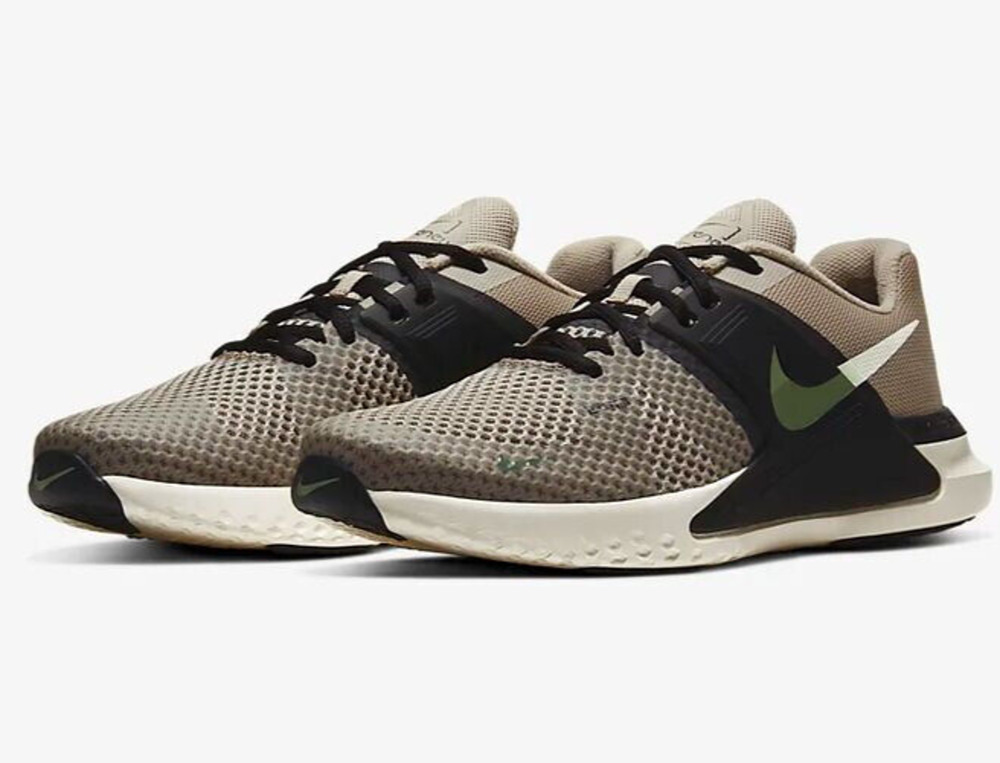 Men's Nike Renew Fusion Running Shoes String/White-Dark Smoke Grey Size 8.5